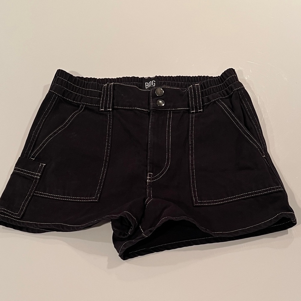 Women's Black Cargo Shorts